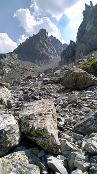 Alpine boulders shaped by millennia of erosion