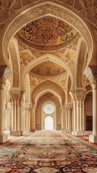 Beautiful Islamic architecture against a clean backdrop, showcasing the grandeur, elegance, and cultural significance of Islamic art and architecture.