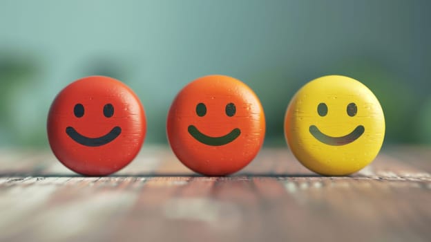 Artistic conceptual visualization of customer satisfaction measurement.