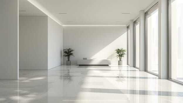 Business environment designed with spacious copy space.