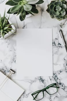 Blank space in marketing composition for text overlay.
