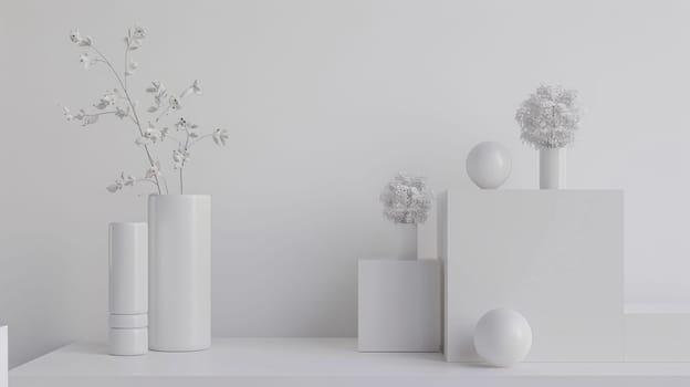 Clean copy space mockup arrangement for professional presentations.