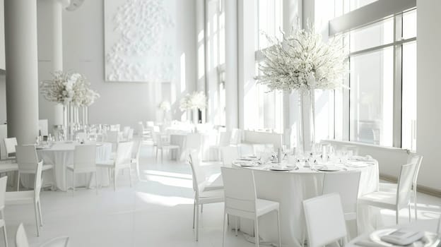 Clean and contemporary party design with minimalist accents