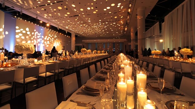 Clean and modern party design exudes timeless appeal