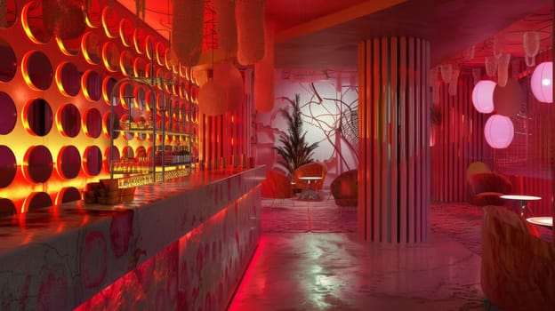 Creative conceptual design inspired by the visual aesthetics and design elements of a themed party