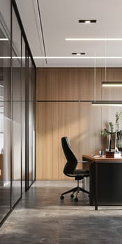 Corporate workspace with a generous area for copy.