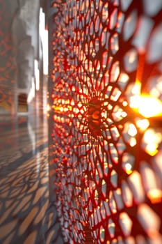 Dynamic 3D animation of Islamic patterns evolving and transforming, creating a mesmerizing visual spectacle.