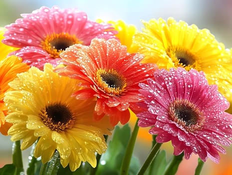 orange Gerbera Daisy Flora petal floral flower
