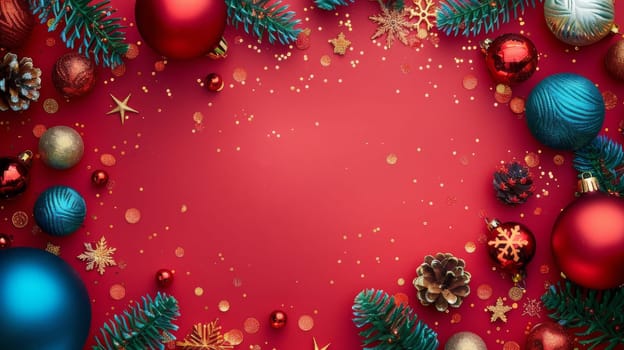 Festive celebration with blank space for customizable messaging