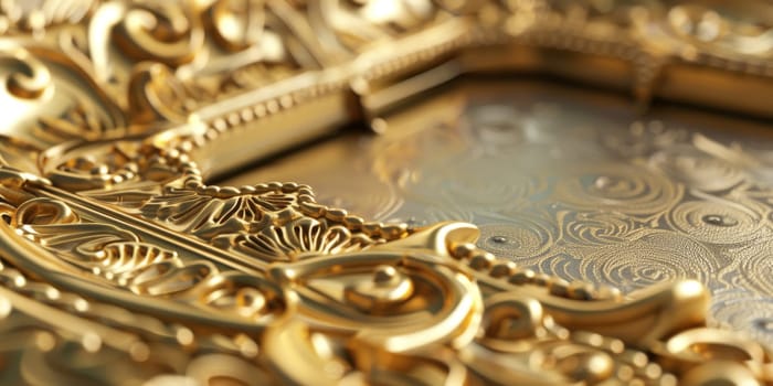 Gilded Islamic photo frames with arabesque designs, showcasing cherished memories with elegance.