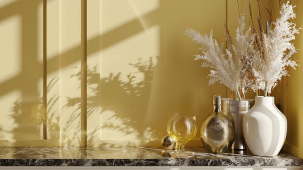 Lavish mockup arrangement adorned with stylish decoration for a fashionable touch.