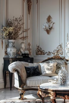 Luxurious mockup arrangement with opulent decoration for a glamorous feel.