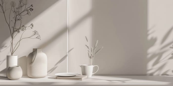 Minimalist mockup design with a neutral background for versatile use.