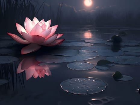 White Lotus Flower Blossom Floral Water Aquatic Pond Wallpaper