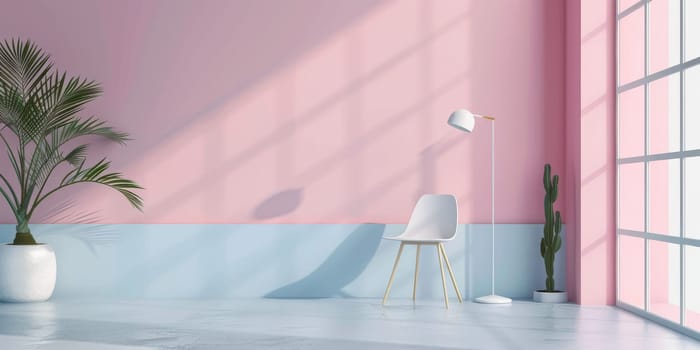 Minimalistic mockup scene for showcasing design concepts.
