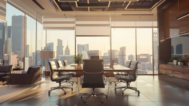 Modern business environment featuring business tools.