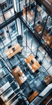 Modern business environment designed with a structured layout pattern.