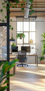 Office scene designed with a clean layout pattern.