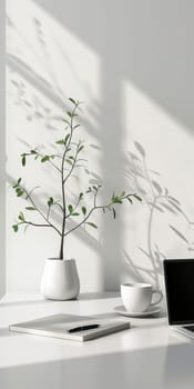Neat and organized mockup scene set against a pristine white backdrop.