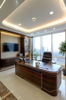 Professional office layout with a large area for copy.