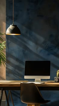 Professional workspace providing generous copy space.