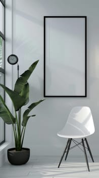 Sleek and elegant mockup setup featuring a simple background.