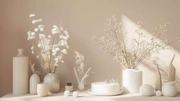 Sleek party design organized in a clean and minimalist pattern layout