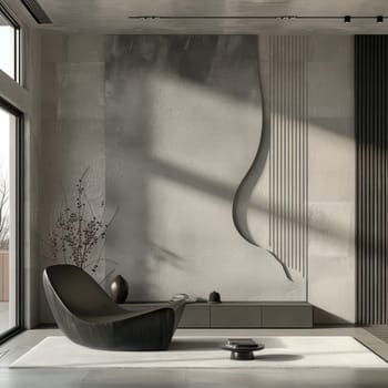 Structured layout patterns on a minimalist modern backdrop.