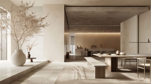 Understated elegance permeates this minimalist party scene