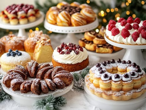 thanks giving traditions around the world, coffee, dessert . AI generative.