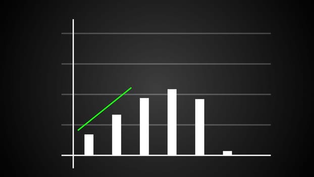 Business Growth chart. Computer generated 3d render
