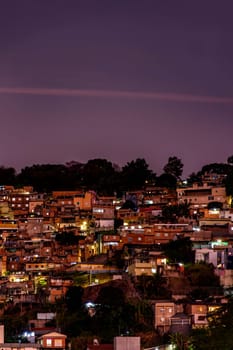 Serra Community on top of the hill in the city of Belo Horizonte