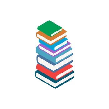 Book Stack Vector art Illustration