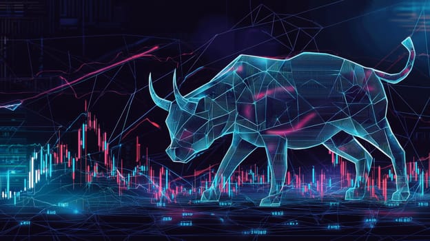 A stock photo illustrating a bullish chart representing Bitcoin's upward market trend, symbolizing growth and positive momentum in cryptocurrency trading. Ideal for financial news, investment updates, and market analysis.