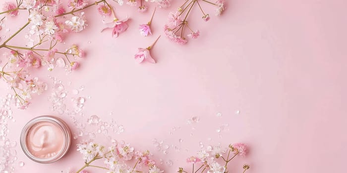 Copy space for beauty blog banner or social media post.