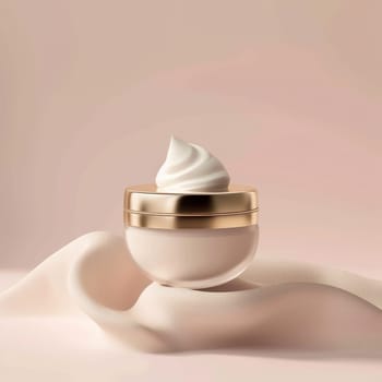 Copy space for cosmetic advertisement or beauty product launch.