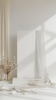 Elegant and timeless mockup presentation featuring a white backdrop.