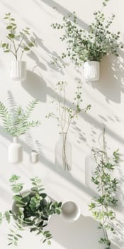 Fresh and bright mockup arrangement with a neutral white background.