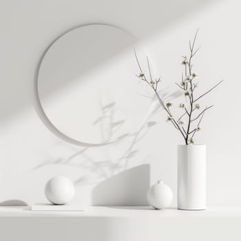 Minimalistic mockup design with a pristine white background for focus.