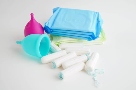 Sanitary hygiene set for woman menstrual period cycle protection.