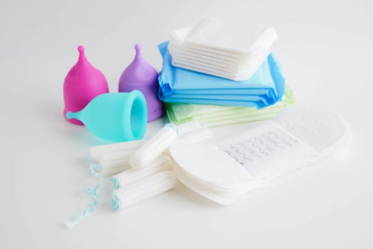 Sanitary hygiene set for woman menstrual period cycle protection.