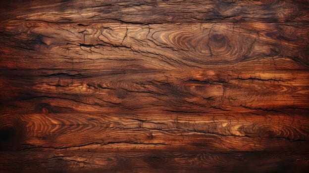 Wooden cracked structural background. Horizontal splash, dark wood