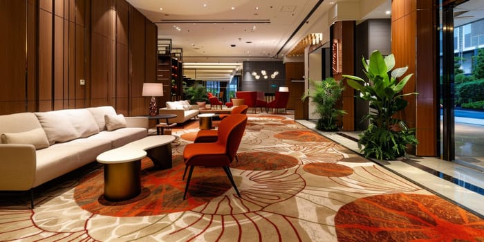 Professional environment featuring an intricate layout pattern.