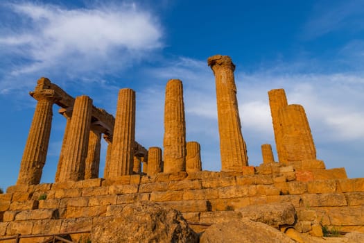 Temple of Hera, Juno, Lacinia in Agrigento in Sicily, Italy