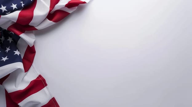 Simple white backdrop with patriotic elements for Patriot Day.