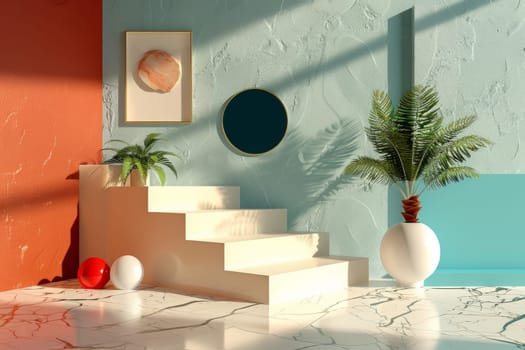 Symbolic mockup setup designed to stimulate the imagination.