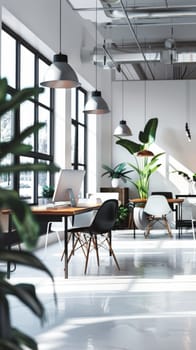 Sleek and simple business environment with minimal decor.