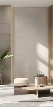 Sleek and elegant mockup setup with a neutral background.