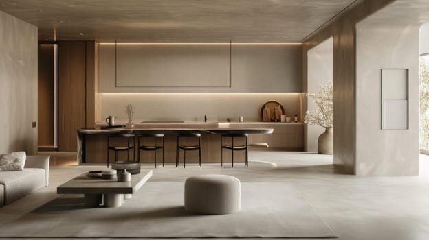 Simple lines and neutral tones convey the essence of millennial minimalism.