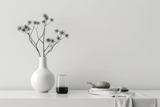 Sleek mockup arrangement with minimalistic elements.